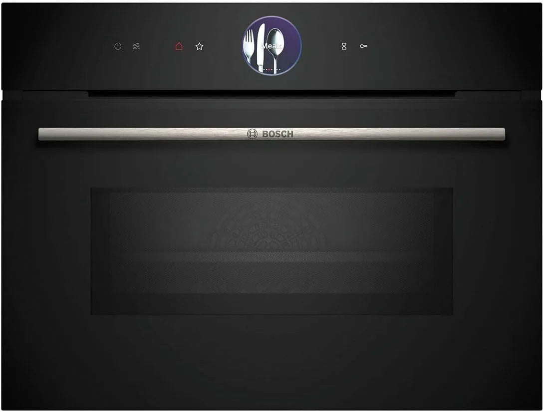 Bosch CMG7241B1 elektrische oven, 60 cm, 45 x 60 cm, digitaal display, automatische werking, Serie 8 Slimme inbouw-compacte oven met magnetronfunctie