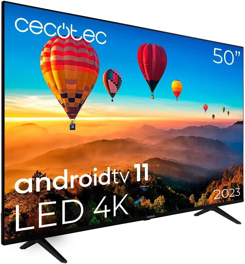 Cecotec ALU10050S HDR10 Smart TV, 127 cm, 50 inch, A1 Series 4K UHD, frameloos design, Dolby Vision en Dolby Atmos, model 2023
