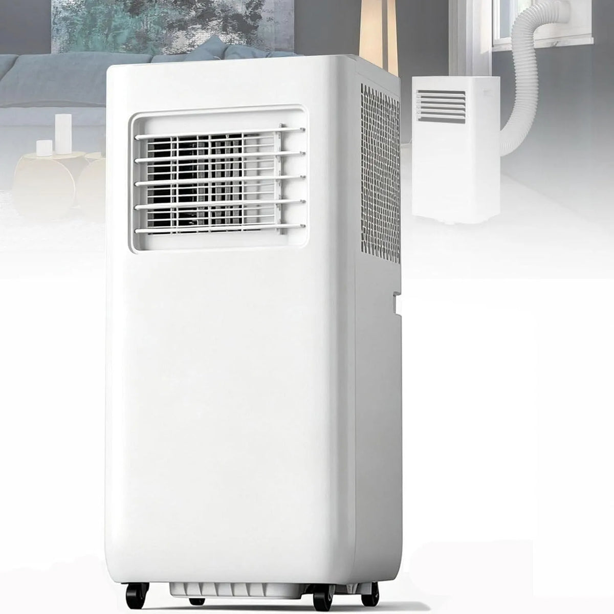 Airconditioner, 14000 BTU, Mobiele zonder buitenunit, krachtige 14000 BTU airco-unit, energiezuinig en verplaatsbaar met afstandsbediening