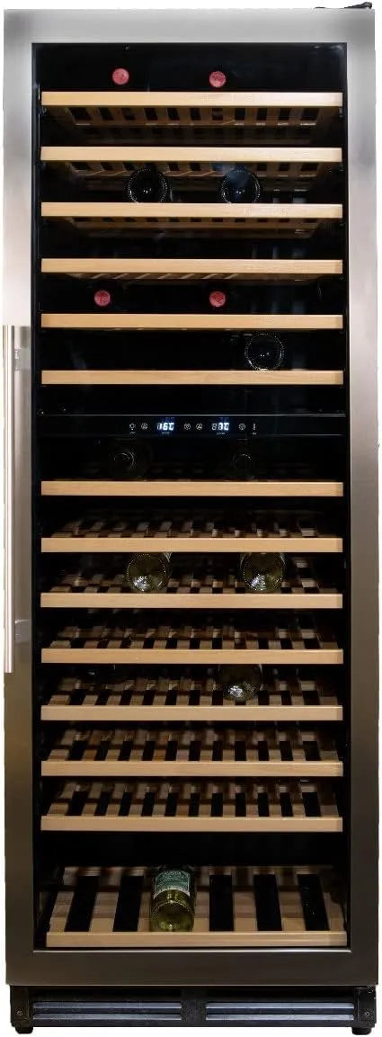 Wijnkoelkast, 68.5 cm, 171 x 59.8 x 68.5 cm, roestvrijstalen behuizing, Presanella Wijnklimaatkast Vrijstaand of onderbouw, 154 flessen