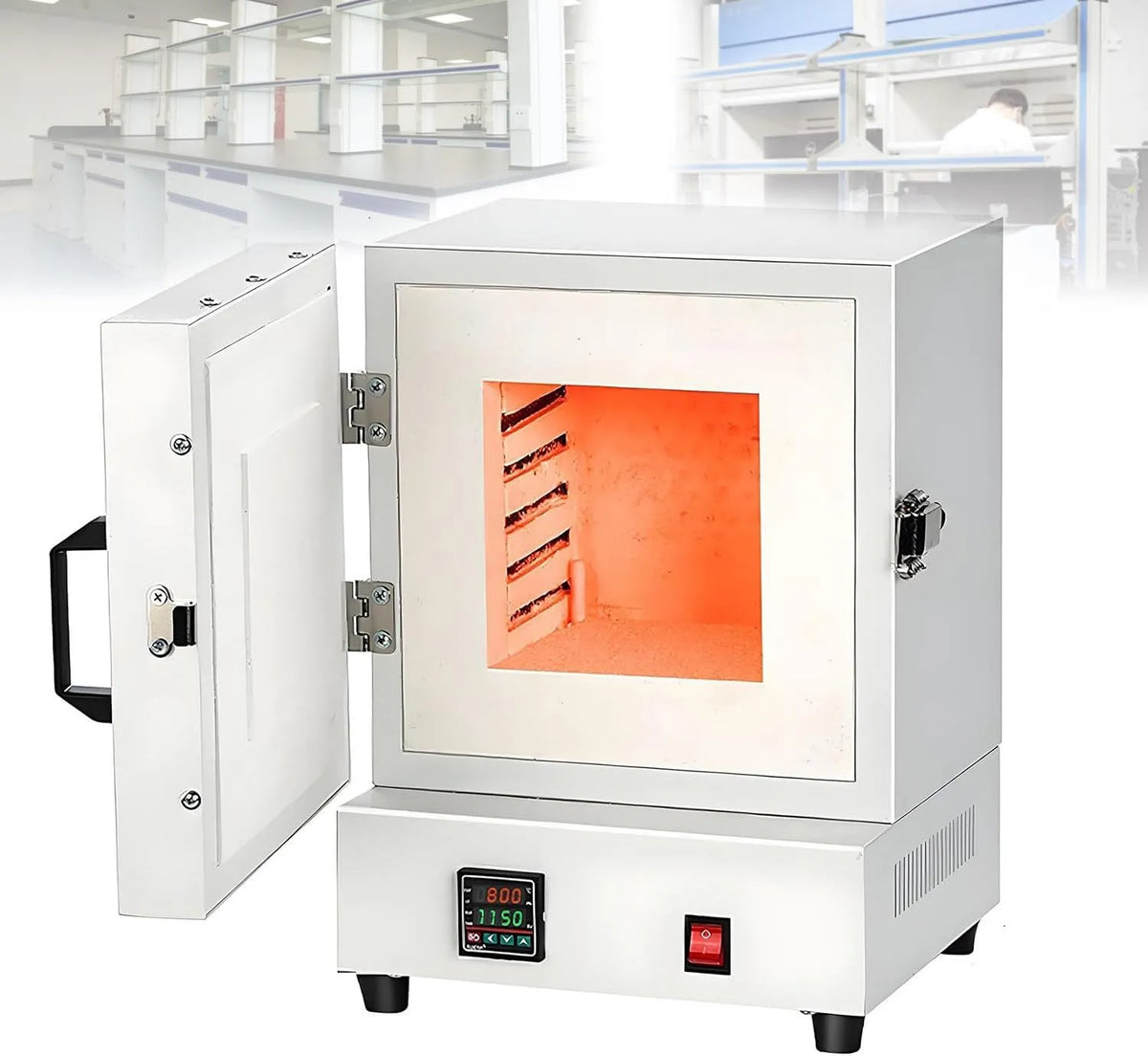 Elektrische oven, 2000w, Draagbare Compacte 2000w, Hittebestendige Moffeloven Met Slimme Temperatuurweergave, Voor Thuisgebruik