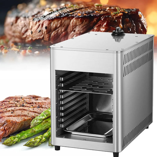 NPJ002G elektrische oven, automatische werking, Gasbiefstukgrill Binnen, 1400°F CommerciëLe Multi-Layer Grill, Automatische Steak Oven