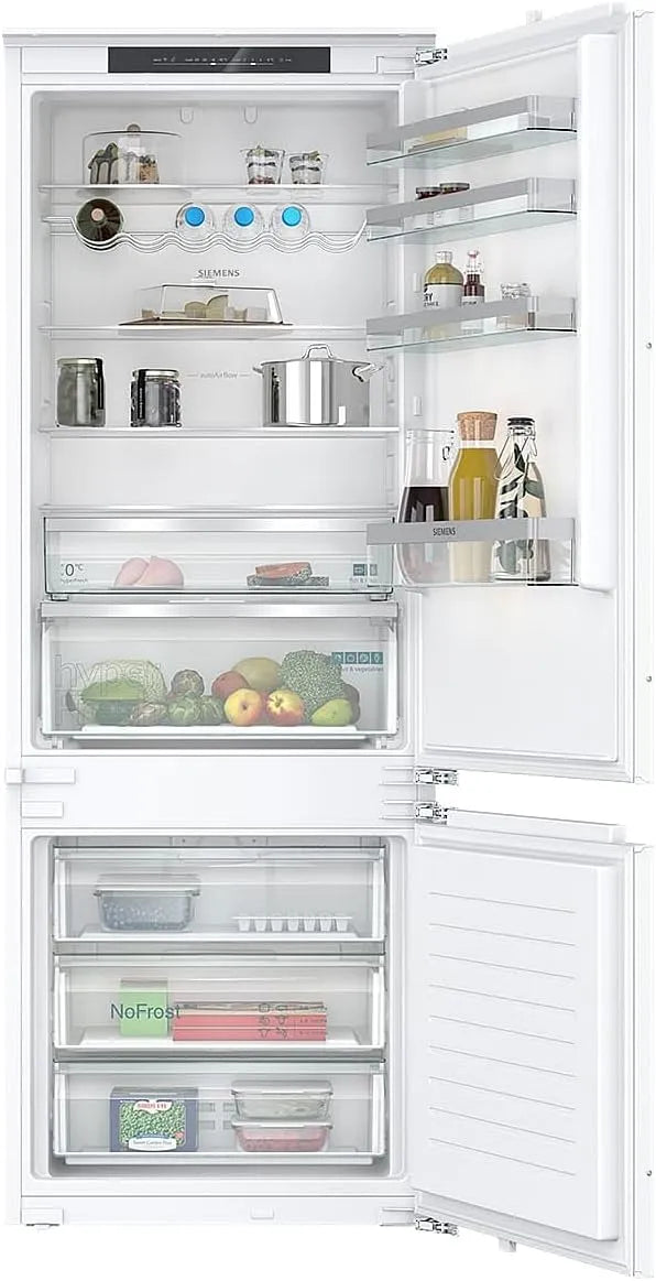Siemens KB96NVFE0 koel-vriescombinatie, 285 l, 70,8 cm, 193,5 x 70,8 cm, geïntegreerde koelfunctie, iQ300 Slimme inbouw-, plat scharnier