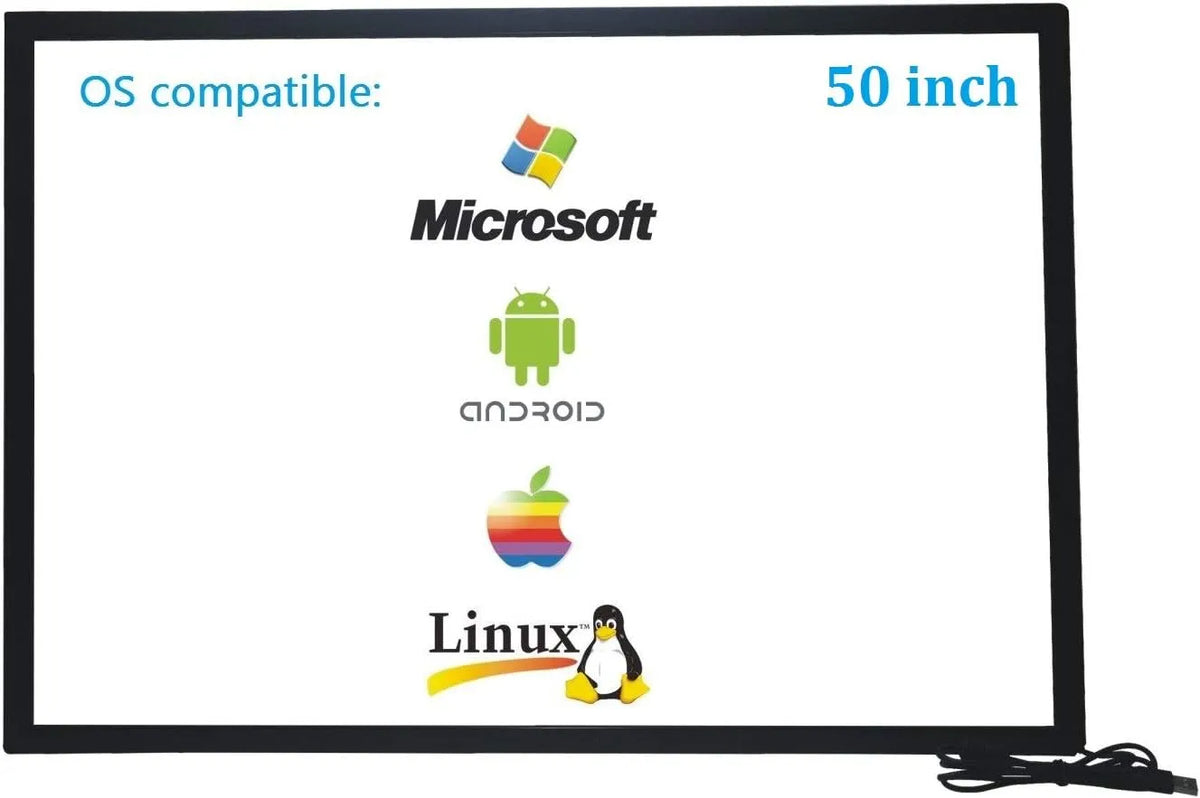 Monitor, 50 Inch, digitaal display, infraroodfunctie, 50 Inch Infrarood Touch Screen Frame, IR Touch Screen Overlay, Touch Screen Panel