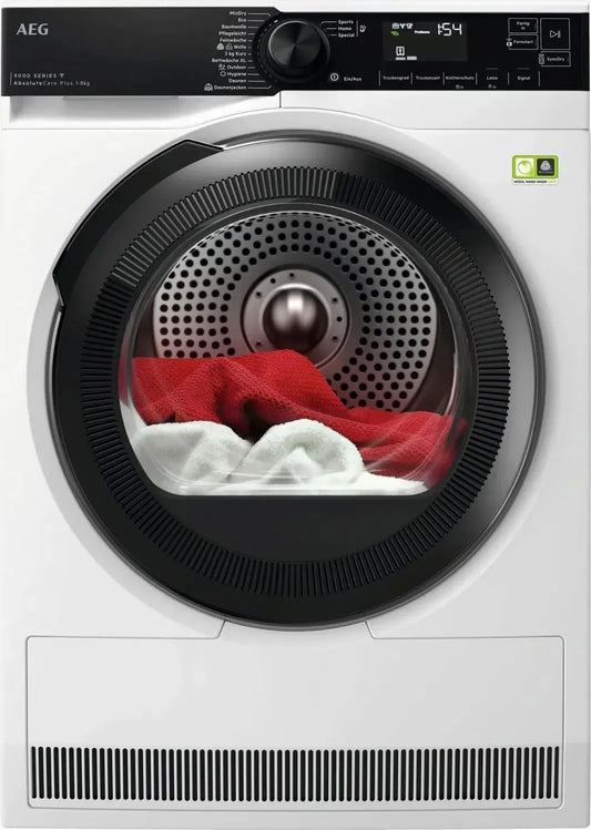 AEG warmtepomp, wifi-bediening, WiFi droger 8 kg, serie 9000 AbsoluteCarePlus