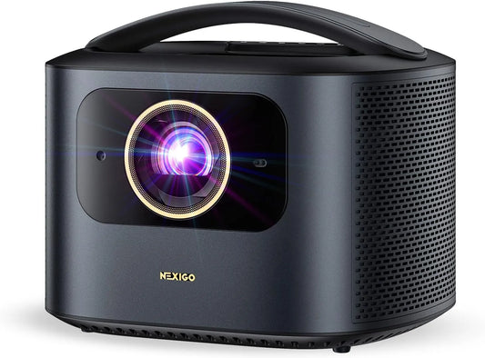 HDR10 projector, 2600 Lumen, NexiGo TriVision Ultra, 4K Tri-LED-Laser Draagbare, Geen Laserspetters, Geen Oogvermoeidheid
