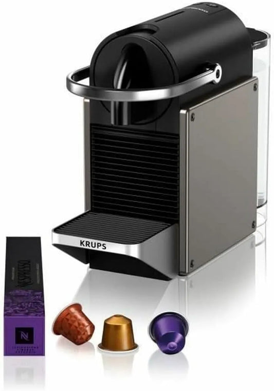 Krups koffiemachine, titanium platen, Nespresso Pixie Redesign, capsulemachine