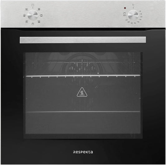Respekta elektrische oven, roestvrijstalen behuizing, heteluchtfunctie